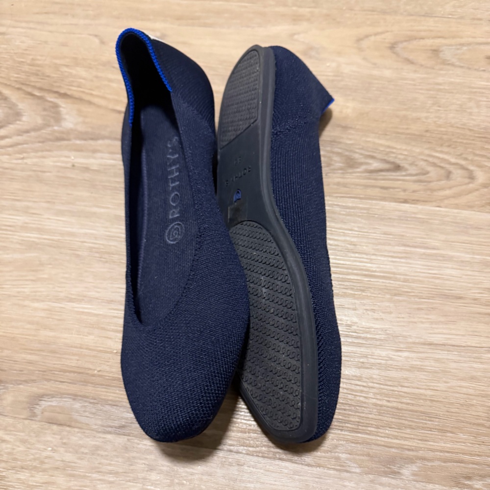 🆕 Rothy's Navy Striped Flats Sz 8.5 - Picture 5 of 10